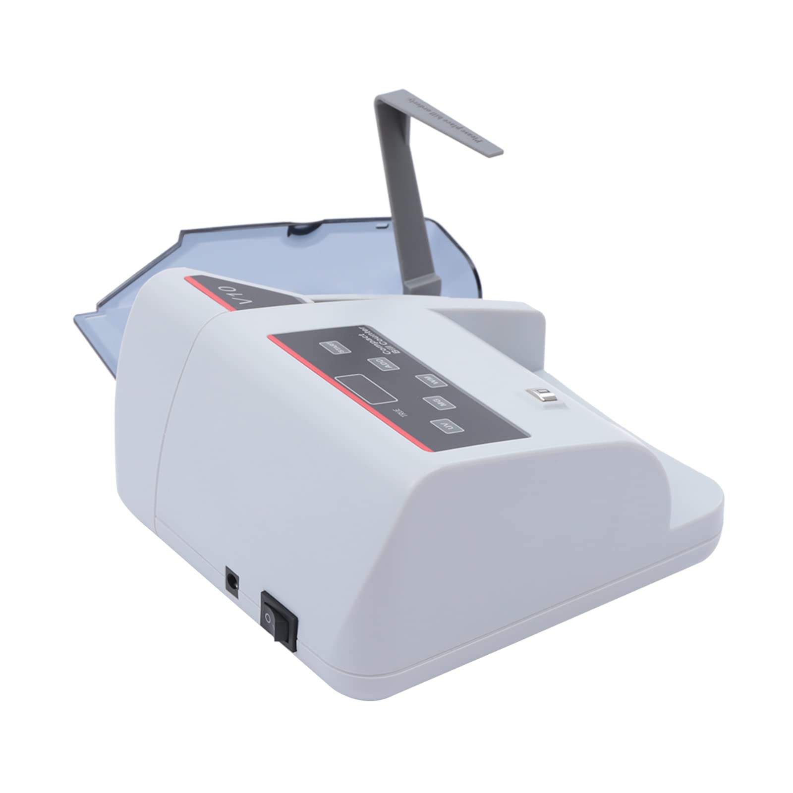 Contatore banconote compatto con display a LED, protezione contro la contraffazione UV/MG/WM e funzionamento silenzioso sotto 60 dB, contatore di denaro professionale per ufficio e vendita al