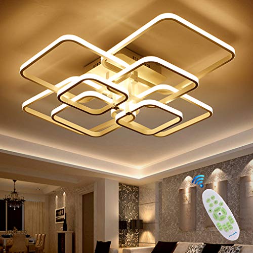 Preisvergleich Produktbild Deckenleuchte LED Wohnzimmerlampe Dimmbar Deckenlampe 3000K-6500K Acryl-Schirm Fernbedienung Lichtfarbe / Helligkeit Einstellbar Moderne Für Esszimmer Schlafzimmer Küche Flur Decke Kronleuchter,8heads