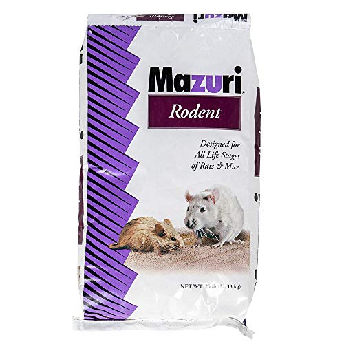Mazuri Rodent | Nutritionally Complete Rat and Mouse Food | Amonia-Reduction Formula