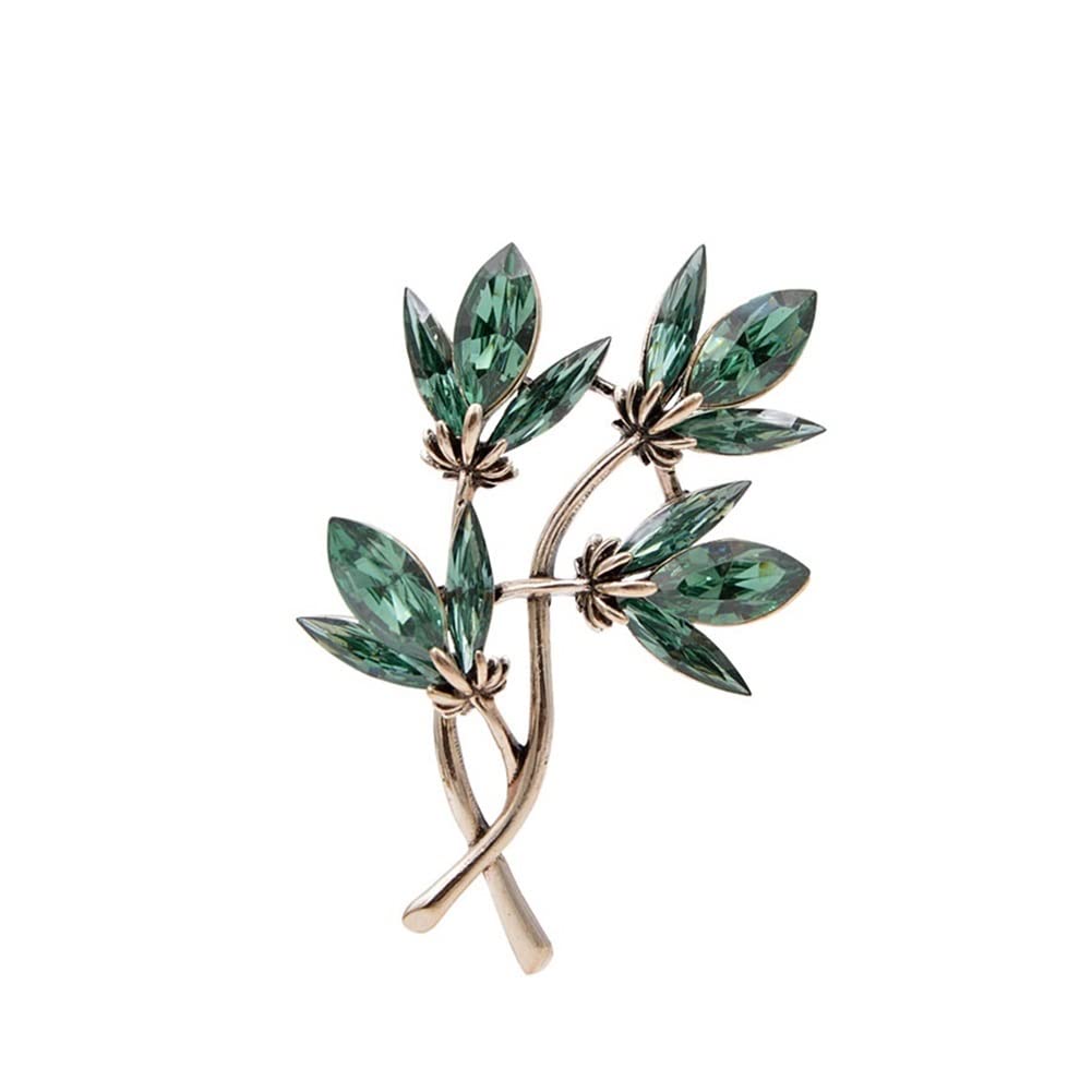 Broche de metal para mujer, diseño de flores de cristal, para mujer, joyería de invierno, 3 colores, broche de regalo