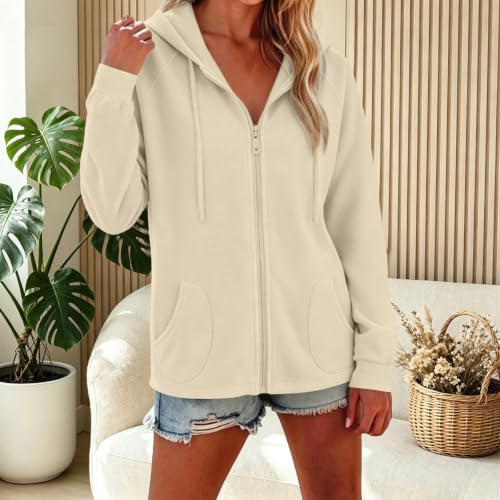Zip Up Hoodie Women 2026 Y2k Casual Sweatshirt Oversized Long Sleeve Fall Winter Comfy Track Jackets with Pockets - image 4
