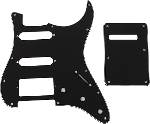 Miniatura 91 de SAPHUE TL Pickguard - Agujero de recogida de bobina individual de 3 capas, agujero de 8 tornillos, placa de rascar para guitarras eléctricas