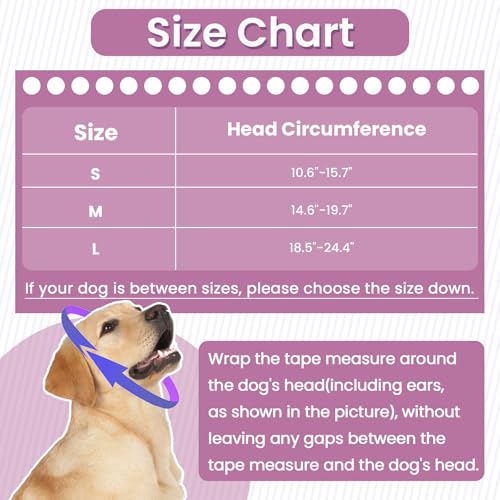 Image of Nanaki Soft Dog Calming Hoodie Anxiety Relief Dog Ear Muffs Noise Protection Dog Ear Wrap Hematoma Fireworks Dog Ear Cover for Bath Blow Drying Dog Head Cover Noise Cancelling Sleep Help Headband