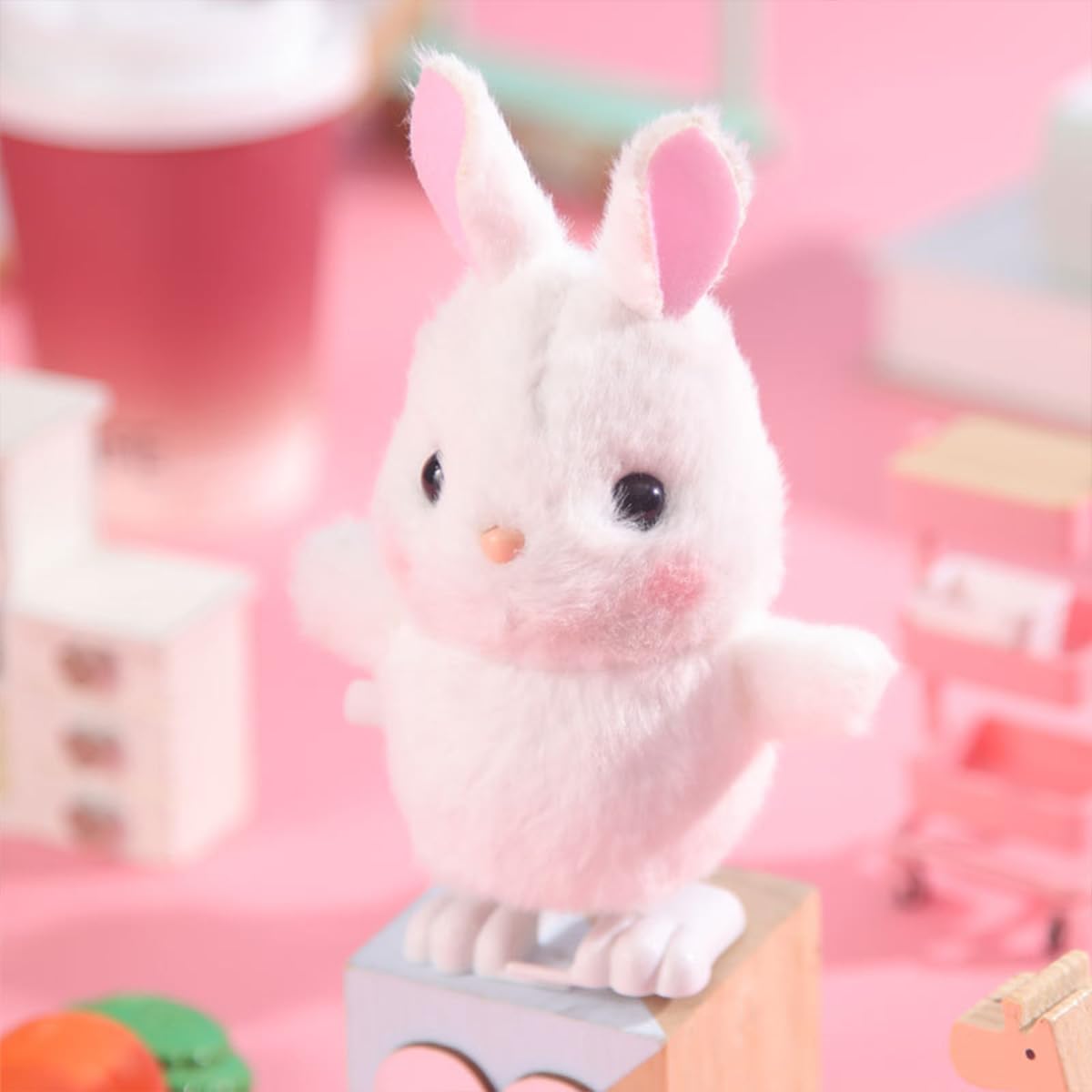 Amazon.co.jp: 子供用ゼンマイおもちゃ 歩く動物 かわいい ウサギ/クマ