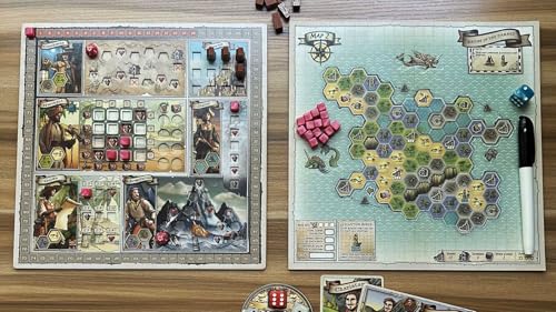 Image of A Wayfarer's Tale: The Journey Begins Board Game, 1-4 Players, Ages 10+ | 45-60 Minutes, Narrative Solo Mode, Map-Based Exploration and Discovery