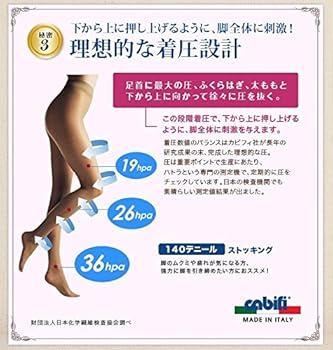 着圧 弾性ストッキング マナラ L 140デニール ブラック ネイビー 数量限定】履くだけでキュッと細く見える着圧美脚ストッキング