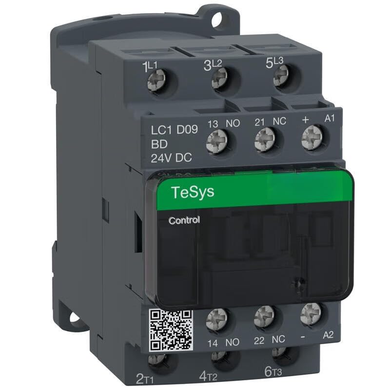 Contacteur tripolaire TeSys D pour éviter les pannes moteurs LC1D09BDC 9A 24V CC