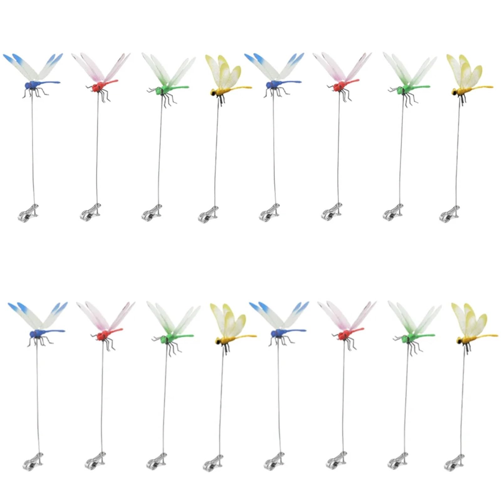 Realistic Dragonfly Hat Clips - Stylish Outdoor Garden Decor for Nature Lovers(Multicolor 20PCS)