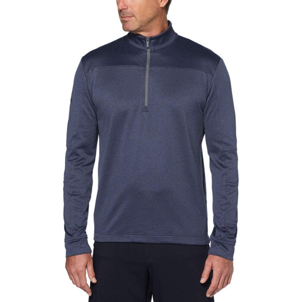 Men's Weather Series Thermal Fleece 1/4 Zip Golf Pullover with Sun Protection