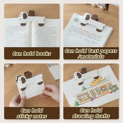 Joli support de page en forme de chien, le cadeau idéal pour les amoureux de lecture