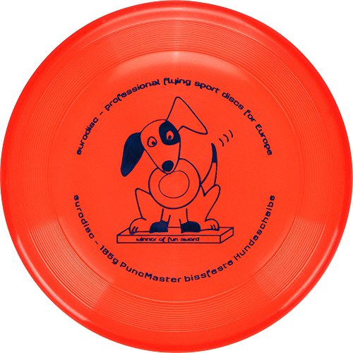 Eurodisc 135 g discdogging resistente a los pinchazos) Dog Frisbee puncmaster divertido Premio Naranja