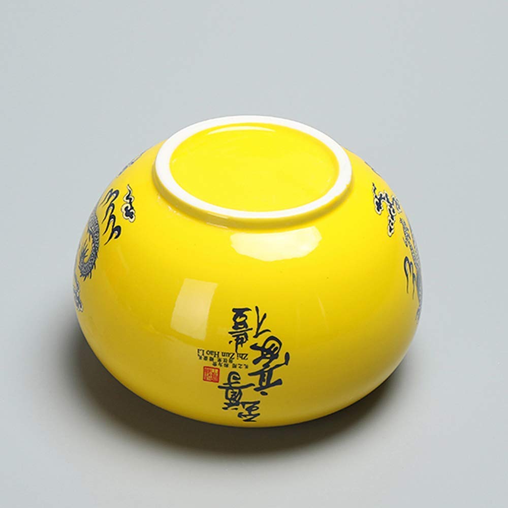 Grande urna funeraria in Ceramica per Ceneri umane e Animali Domestici Bare in Porcellana Blu e Bianca Creativa Dipinta a Mano