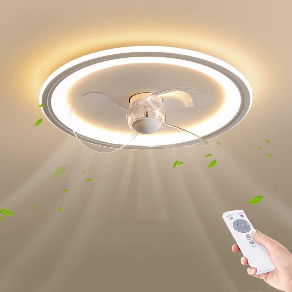 Ventilateur de plafond avec éclairage LED télécommandé et plafonnier chambre - 6