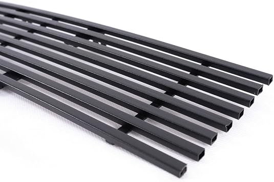 CHEDA Insert Bumper Black Billet Grille Compatible with 2009 2010 2011 2012 2013 2014 Ford F150 Pikcup(Black)