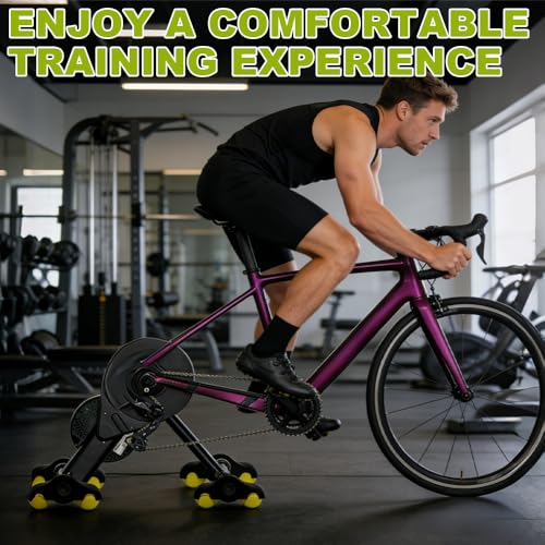 SGZIOO 4 Stück Rocker Plate Feet, Indoor Cycling Snap Rocker Feet Adapter, Tennisballfüße mit 8 Tennisbällen, Indoor Cycling Zubehör, Tragbare Wippplatte Fahrradtrainer für Kickr Core Rollentrainer