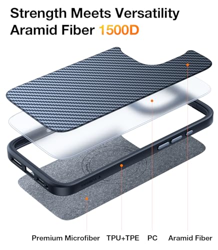 TORRAS Stronger Magnetic & Shockproof for iPhone 16 Pro Case,Military Grade Drop Protection,Flawless Compatible with MagSafe for iPhone 16 Pro Case - Image 4