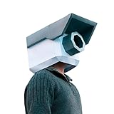 Yuulibux Full Face Camera Mask - DIY Paper Model 3D Cartoon Halloween School Party Prop Costume