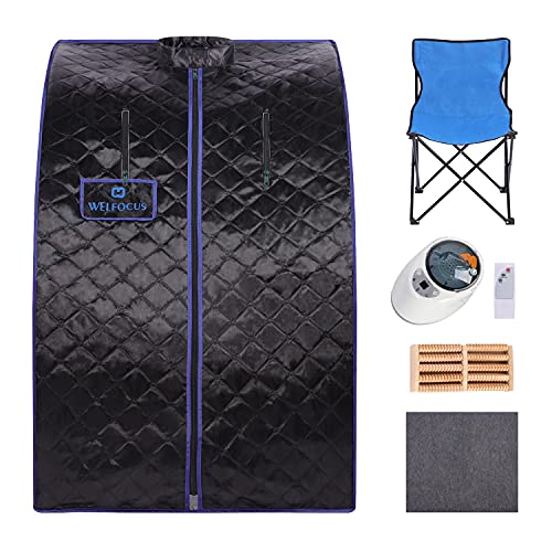 Portable Folding Steam Sauna for home, Personal Sauna Tent with 2L Steam Pot, Fast Heating in 5 Min with Folding Chair, Remote Control for Relaxation, 60 Min, 140Γ’ββ°, 1000W (31.1x35.4x40.5in Black) Portable Folding Steam Sauna for home, Personal Sauna Tent with 2L Steam Pot, Fast Heating in 5 Min with Folding Chair, Remote Control for Relaxation, 60 Min, 140Γ’ββ°, 1000W (31.1x35.4x40.5in Black)
