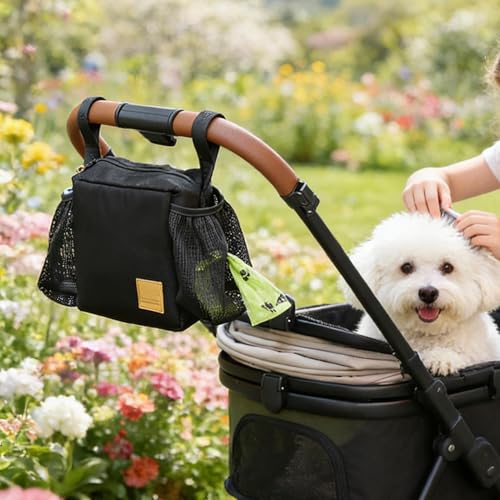 Carrito de cachorros impermeable para viajar con mascotas de forma segura 4
