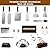 Leteuke Griddle Accessories Kit for Blackstone, 22 Pcs Flat Top Grill Accessories Set for Camp Chef, Grill Accessories with Enlarged Spatulas, Burger Press, Scraper and Carry Bag, BBQ Gifts for Men