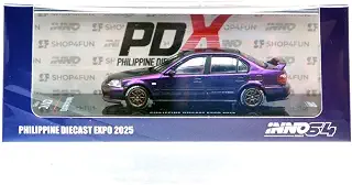 INNO 64 1/64スケール - PDX 2025 EXCLUSIVE - CIVIC FERIO Si (EK) 4 DOOR (MIDNIGHT PURPLE)- ホンダ・シビック・フェリオ Si (EK) 4ドア(ミッドナイトパープル) イノモデル1/64 [並行輸入品]