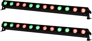 Audiosavings Bundle: (2) American DJ ADJ UBL12H IP20 12x20 Watt LED RGBAL DMX Wash Strip Light Bar (2 Items)