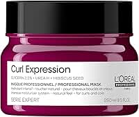 L'Oréal Professionnel Máscara de Tratamento Curl Expression, Hidrata e Desembaraça, Acrescenta Brilho, Para cabelos crespos e cacheados, Sem Parabenos, 250g