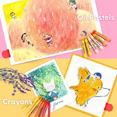 Soucolor Art Supplies, Drawing Set Art Kits With Trifold Easel, 2 Drawing Pad, 1 Coloring Book, Crayons, Pastels, Watercolors, Pencils, Arts And Crafts Gifts Case For Kids Girls Boys Teens Beginners #TOP5