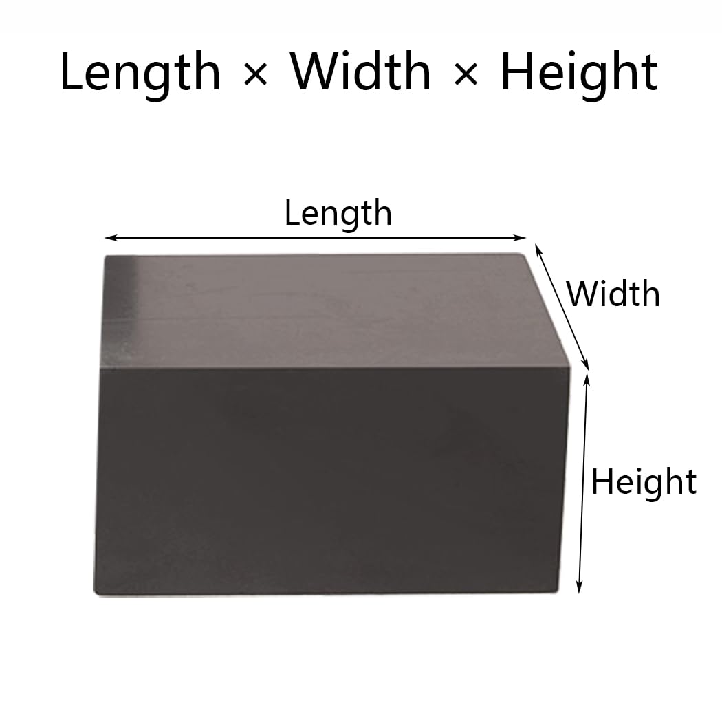 Elevadores de Muebles de Goma Elevadores de Sofá Negros Patas de Soporte de Cama Cuadradas Agrega 1-5 cm de Altura Pies de Muebles de 4 Piezas, para Gabinetes Sillas Mesa (200 × 200 × 10mm)