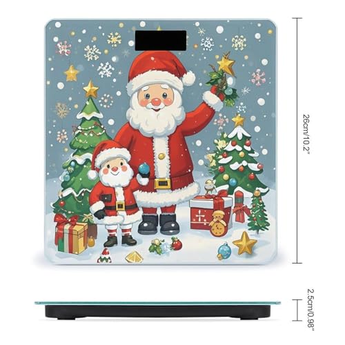 Báscula digital de baño con vidrio templado y pantalla LCD miniatura 2