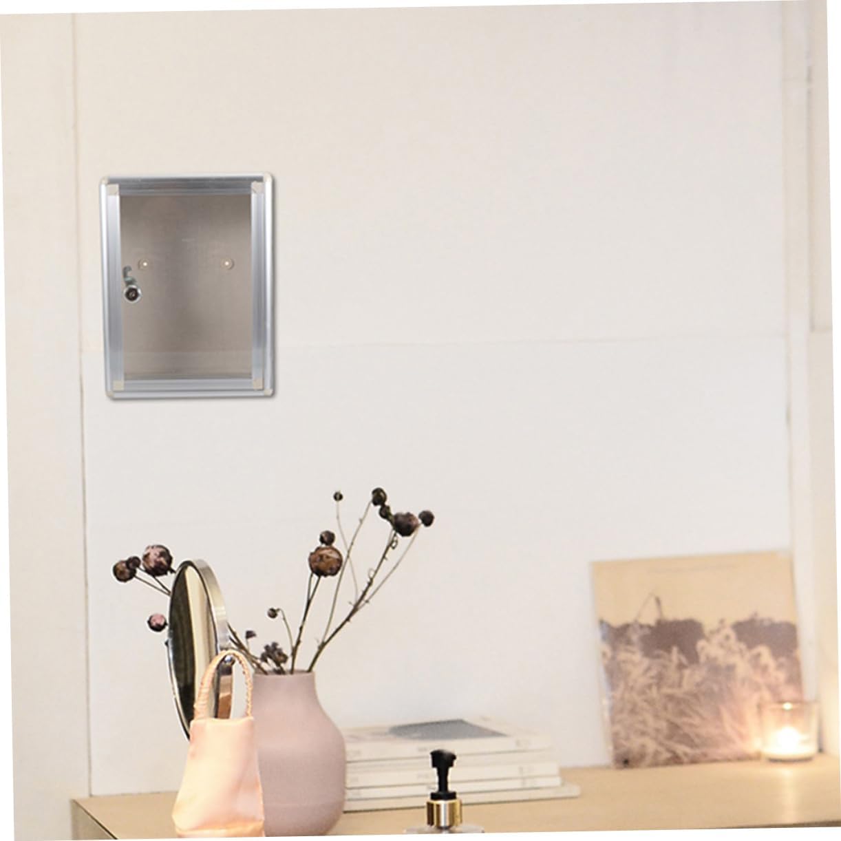 NUOBESTY 2pcs Mailbox Outdoor Locks Weatherproof Wall Mount Mailbox Metal Letter Box