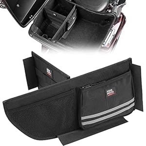 Kemimoto Tour Pack Organizer Storage With Mesh Pocket + Motorcycle Backrest Bag Compatible With Touring Cvo Road Glide Ultra Limited Tri Glide 2014+ 9 514psb31nhl. sl500 . ss300