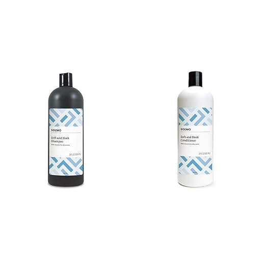 Solimo Soft & Sleek Shampoo and Conditioner for Dry Hair