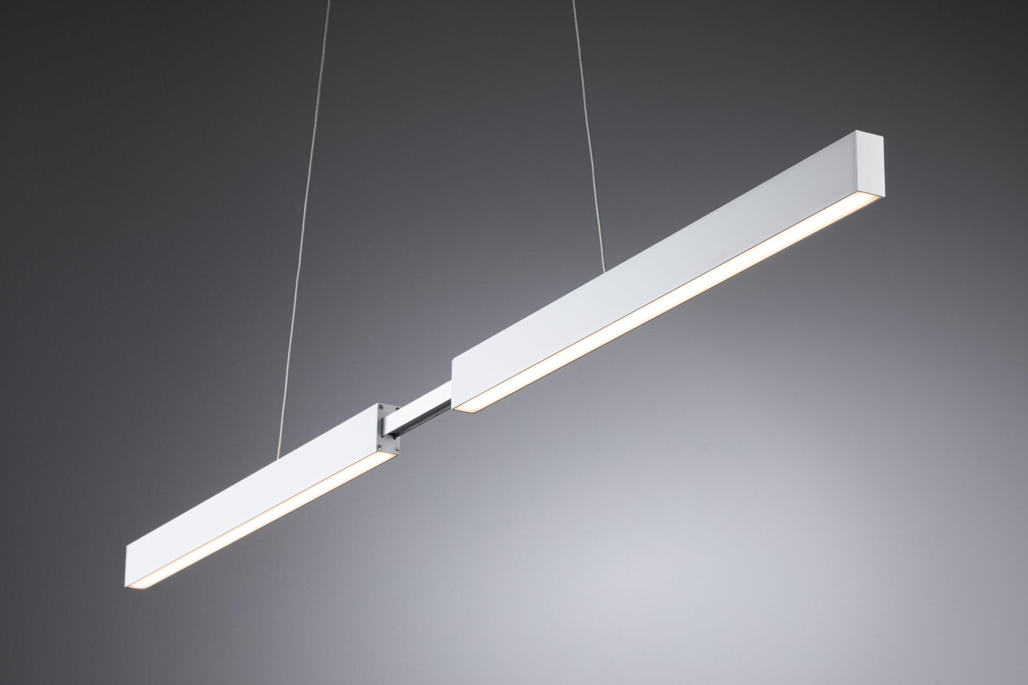 Paulmann 79889 Luminaria colgante LED Aptare, incl. 1x18/1x18W, reg., lámpara de techo, blanco mate, mateado, lámpara colgante, metal, péndulo, 2700K