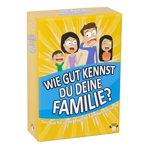 Moose Toys Wie gut kennst du Deine Familie wirklich? Partyspiel ab 8+ Jahren 3-8 Spieler Deutsch