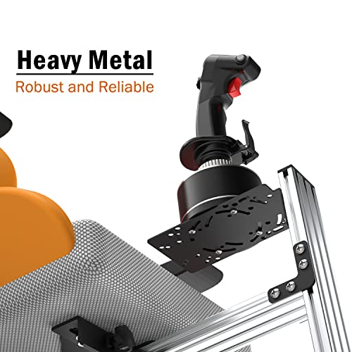 Fosiya SIM Fighting Joystick Center Chair Mount Flight Stick Chair Mount Use for T-Flight Hotas 4 & Warthog Flight Stick & T16000M FCS & TCA Sidestick Airbus Edition & VKB Gunfighyrt pro MK 3 Stick - Image 5