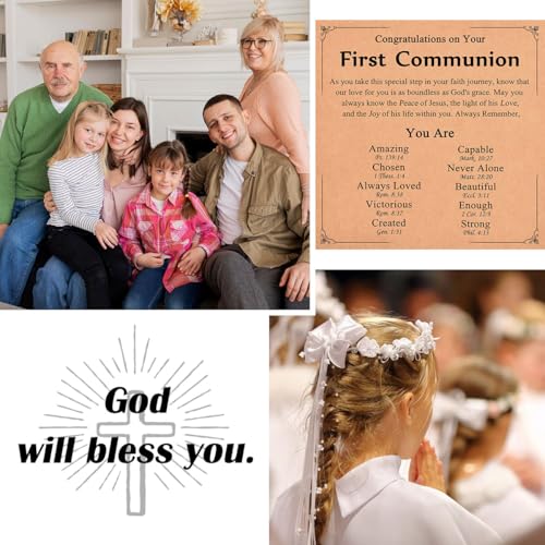 Image of Easter Basket Stuffers for Teens Girls, Christian Cross Bracelet Jewelry | Baptism Confirmation First Communion Easter Gifts for Girls