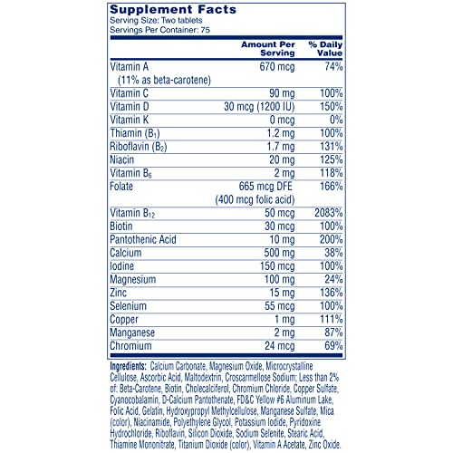 One-A-Day-Proactive-65-Mens-Womens-Multivitamin-Supplement-with-Vitamin-A-Vitamin-C-Vitamin-D-and-Zinc-for-Immune-Health-Support-Calcium-Folic-Acid-more-150-Count