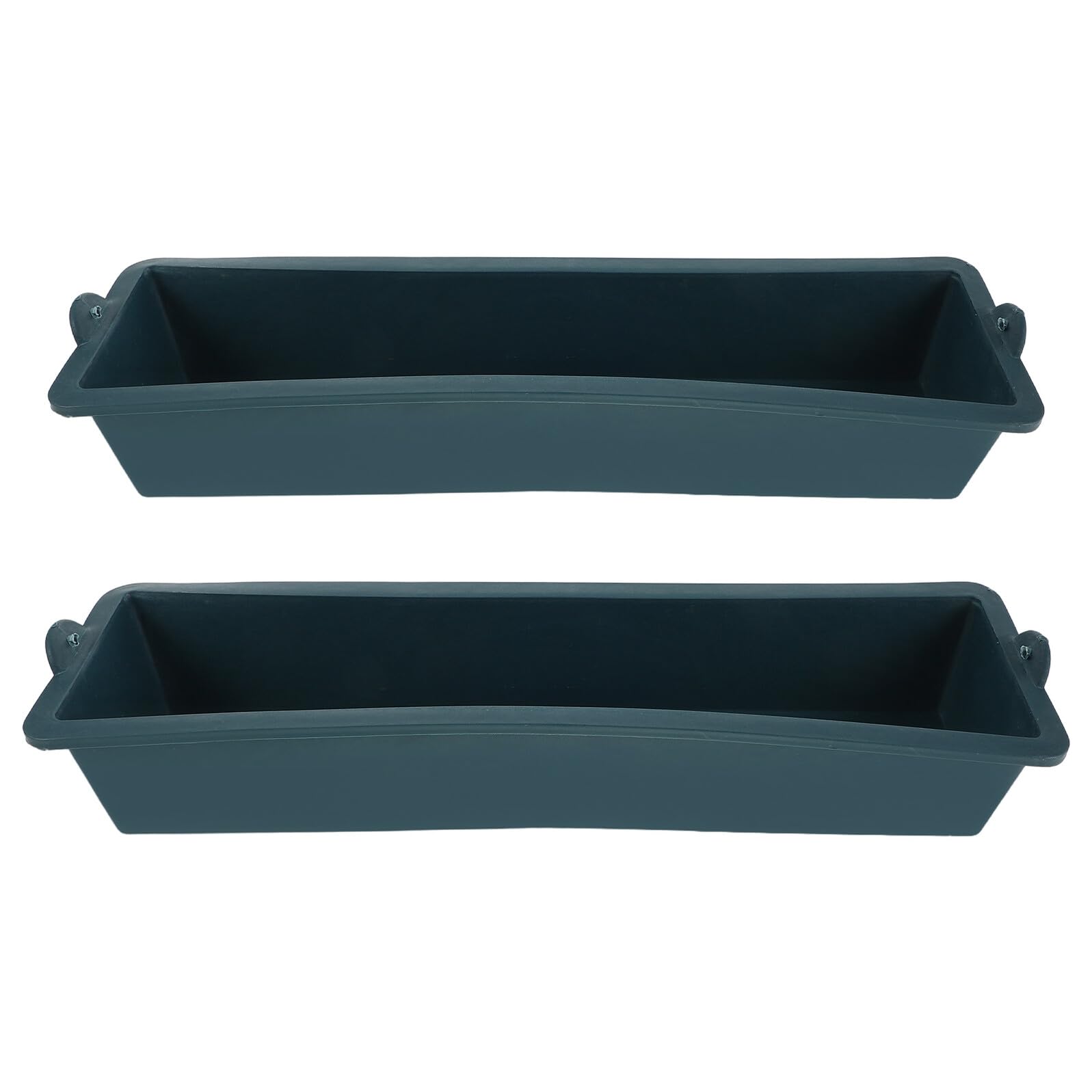 Artibetter Mangeoire à Volailles et Porcelets en Plastique Vert, Lot de 2, Conception Robuste Déchets, Nettoyage Facile, pour Ferme Intérieure