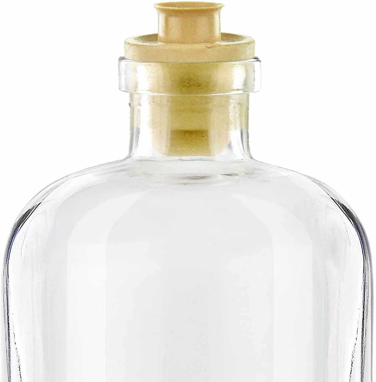 19.5mm Synthetic Bar Top Pourer Corks with Black Caps, Pack of 12 - Integrated Pour Spout for Oils & Vinegars