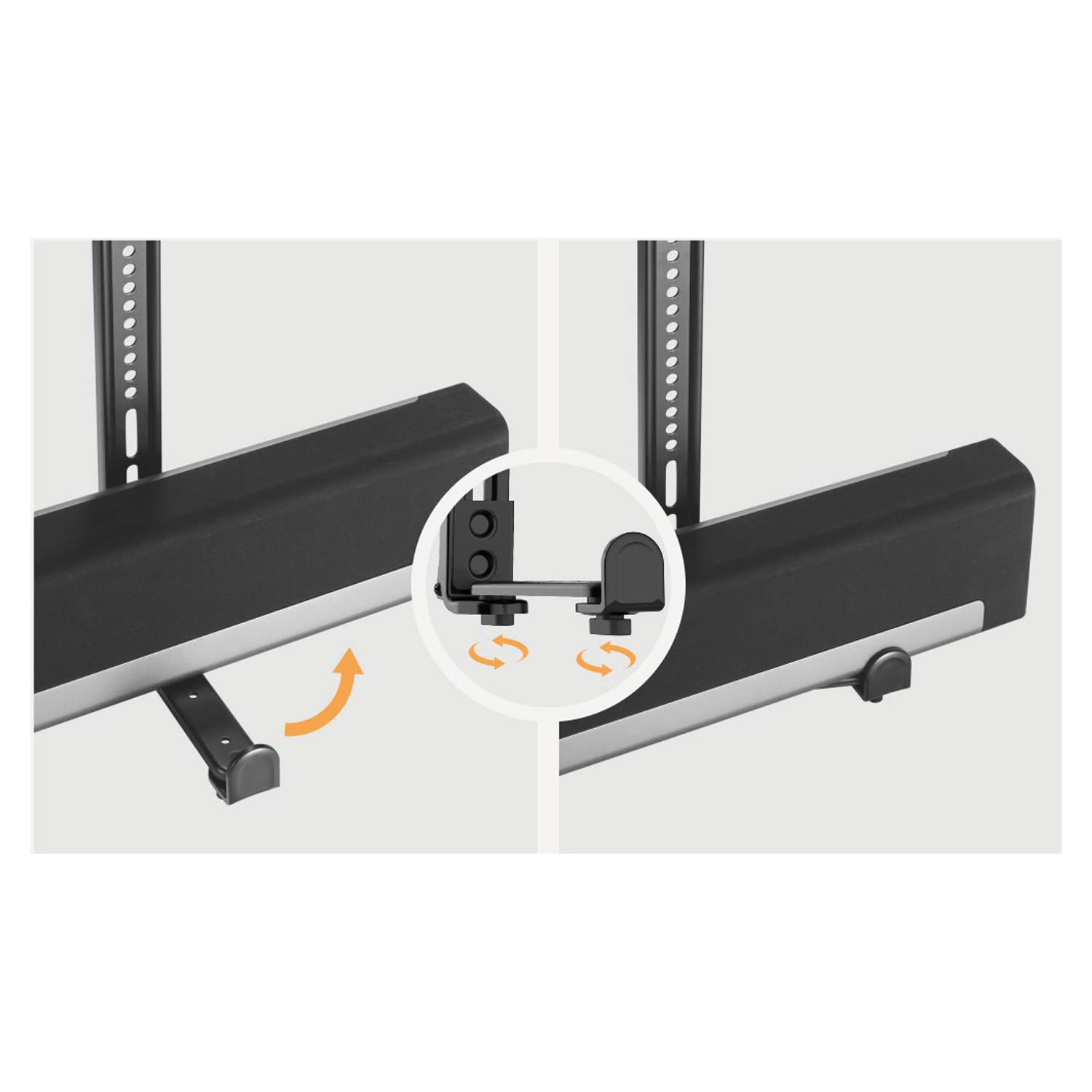 Maclean MC-914 - Soporte Universal para Barra de Sonido (hasta 15 kg, para Montaje bajo o sobre TV)