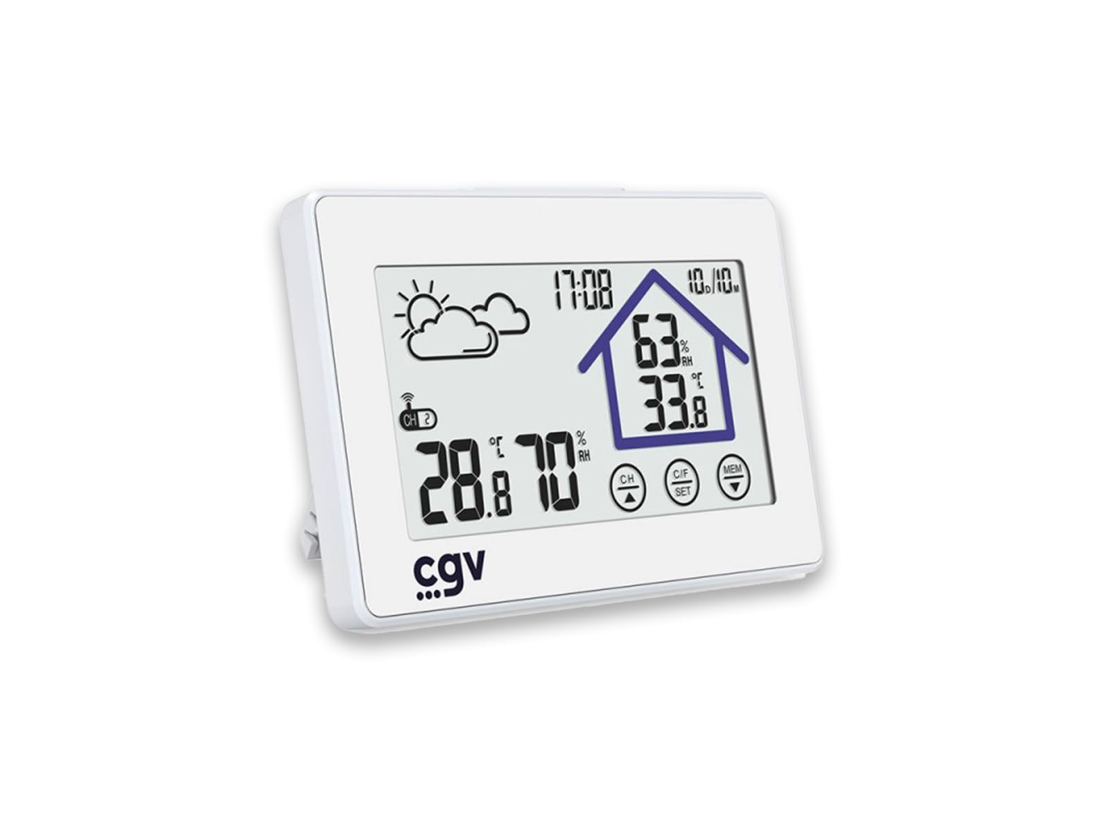 Station météo avec baromètre et écran LCD tactile pour anticiper la pluie