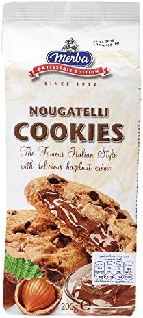 Merba, Nougatelli Cookies, 200 g. [Pack of 1 piece]