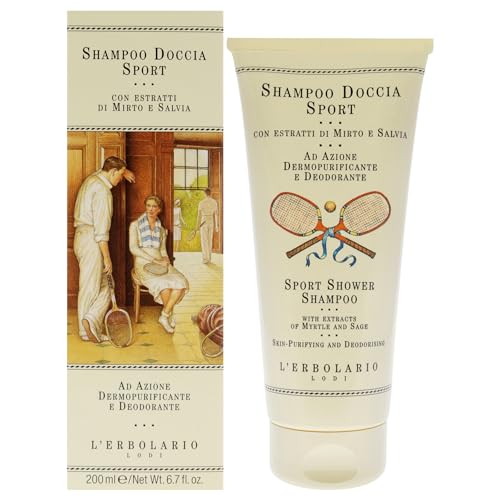 L'Erbolario Sport doccia di shampoo con Mirto e salvia - 200 ml