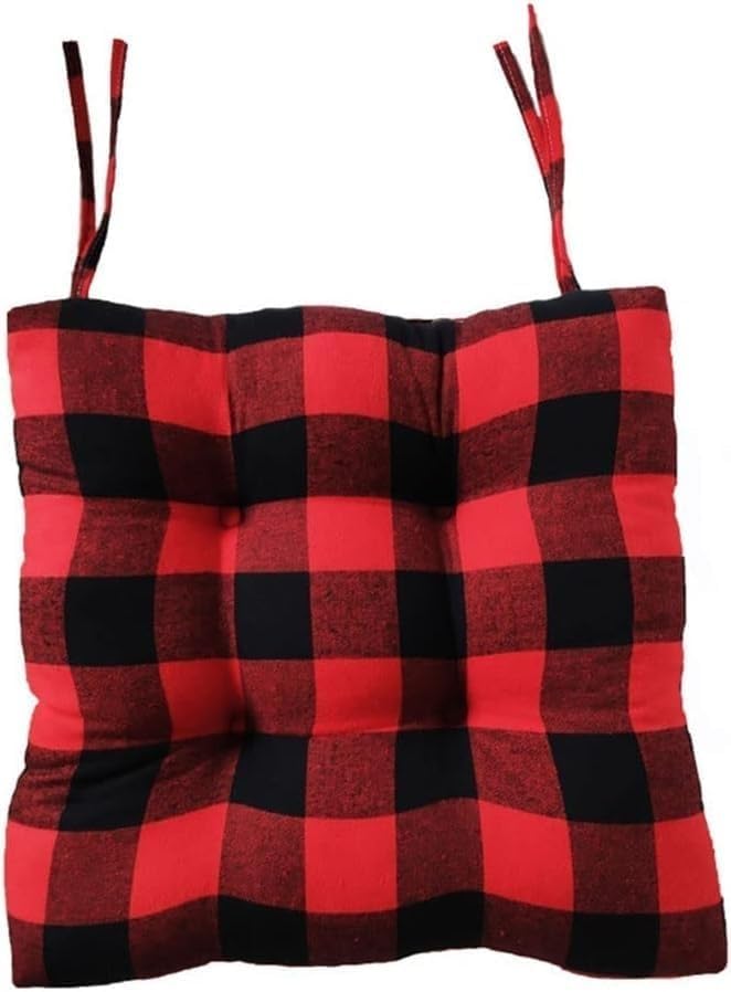 Coussin de chaise pour bureau anti-glisse | Lot de 4 assises épaisses contre le mal de dos