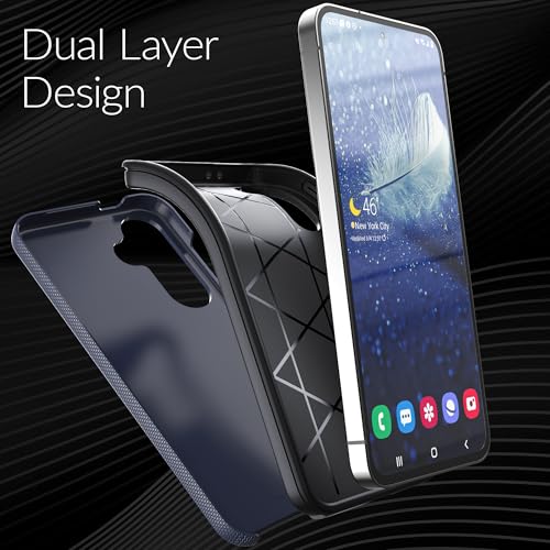 Image of Crave for Samsung Galaxy S24 FE Case, Shockproof Protection Dual Layer Case for Samsung Galaxy S24 FE (6.7 inch) - Navy