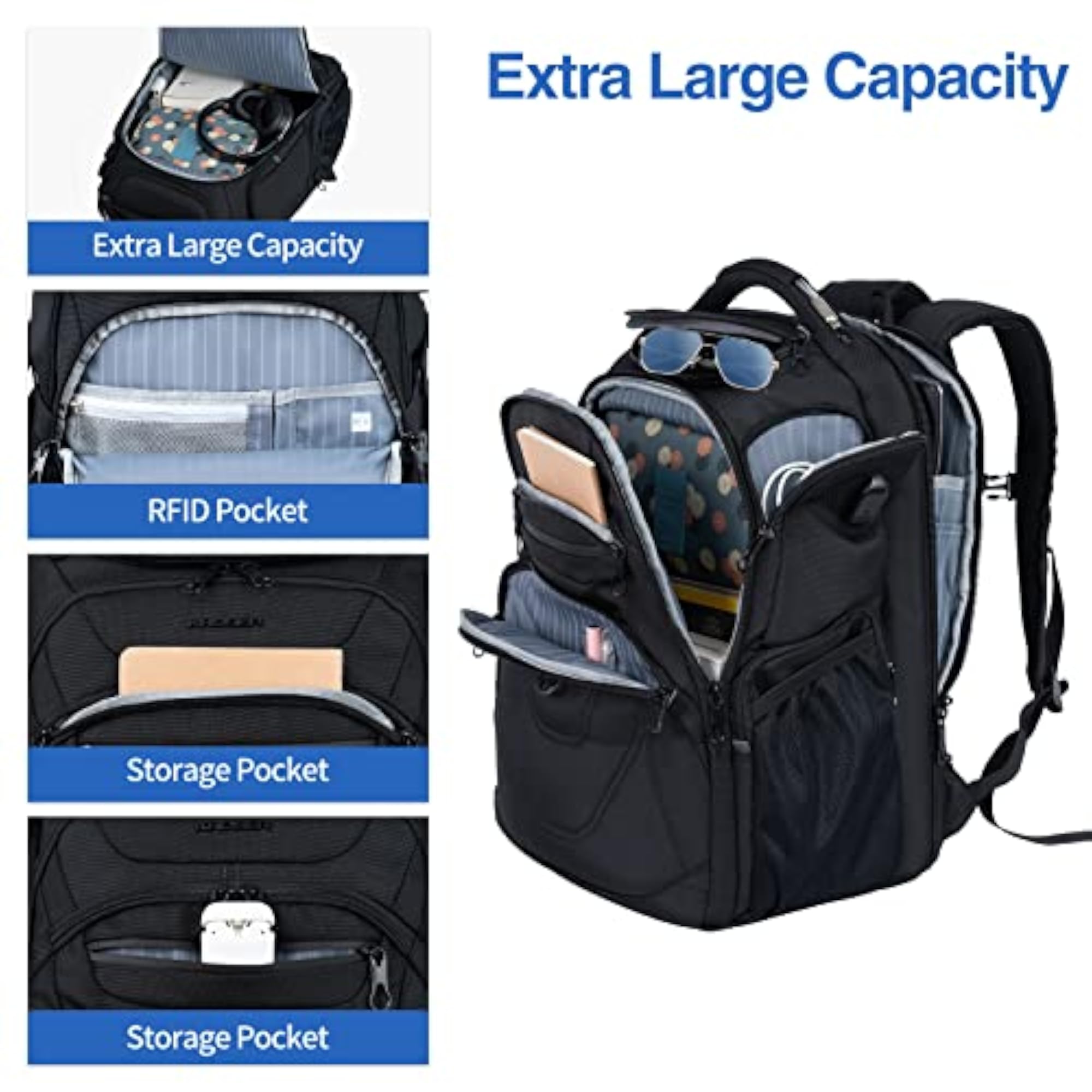 TSA Friendly Travel Laptop Backpack 17.3 Inch