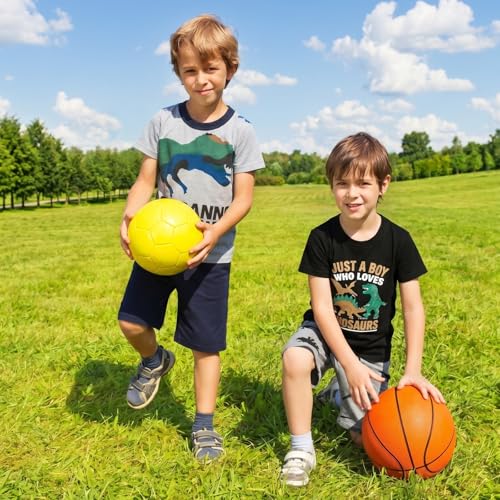 Image of Toddler Boy Clothes Cartoon Cotton Summer Short Sleeve T-Shirt and Shorts Kids Outfit Set 2-7 Year