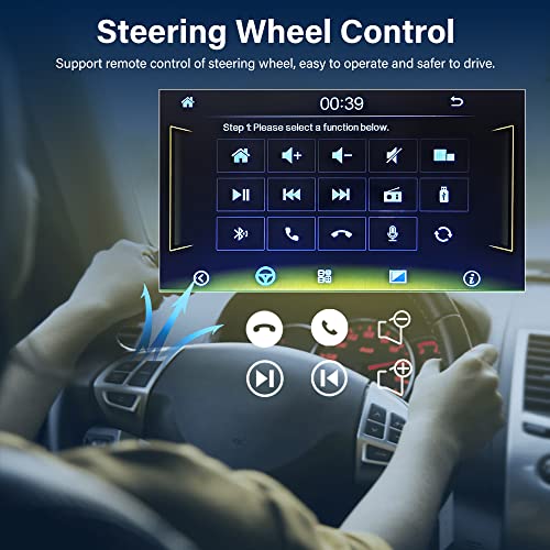 Hikity 1 DIN CarPlay Bilradio 7" med Bluetooth & Bakkamera