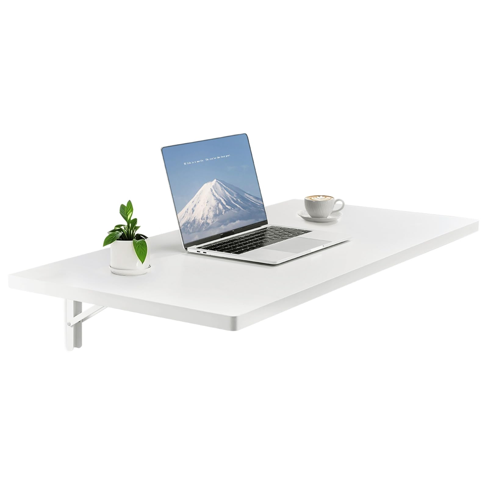 VEVOR Wandklapptisch Wandklapptisch 100 x 50 cm – schwebender Klapptisch mit Eisenhalterung